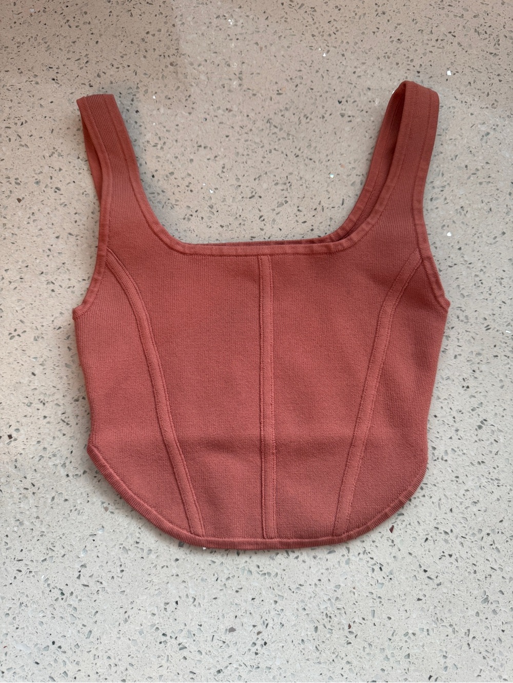 Aritzia Babaton Sculpt Knit Tank Pink